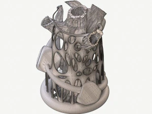 tree flower vase 3d print 3D Print Model