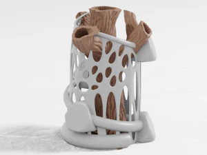 tree flower vase 3d print 3D Print Model