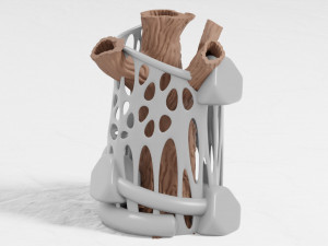 tree flower vase 3d print 3D Print Model