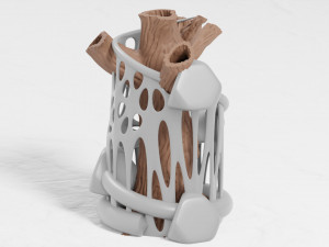 tree flower vase 3d print 3D Print Model