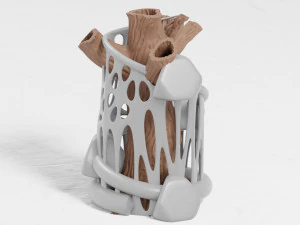tree flower vase 3d print 3D Print Model