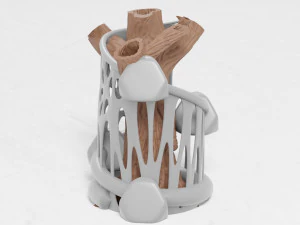 tree flower vase 3d print 3D Print Model