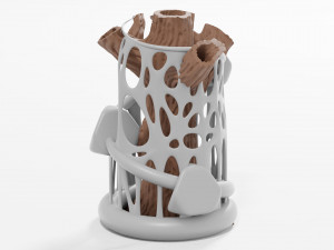 tree flower vase 3d print 3D Print Model