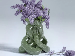 spiral knot flower vase 3d print 3D Print Model