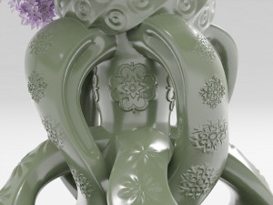 spiral knot flower vase 3d print 3D Print Model