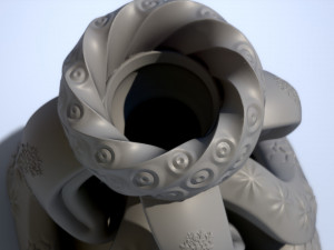 spiral knot flower vase 3d print 3D Print Model