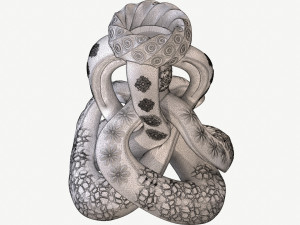 spiral knot flower vase 3d print 3D Print Model