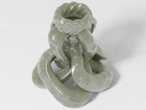 spiral knot flower vase 3d print 3D Print Model