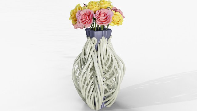 string flower vase 3d print 3D Принт Модель .c4d .max .obj .3ds .fbx .stl .blend 