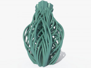 string flower vase 3d print 3D Принт Модель