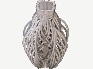string flower vase 3d print 3D Принт Модель