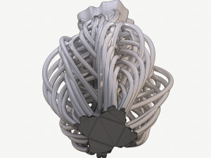 string flower vase 3d print 3D Принт Модель