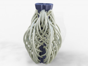 string flower vase 3d print 3D Принт Модель