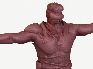 Sci fi cyberpunk action male-ednar cylo 3D Модель