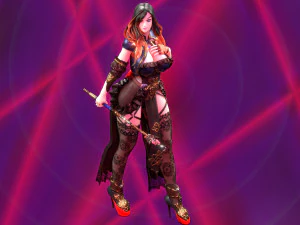 Anime Fantasy Sorceress Nienke Rigged 3D Model