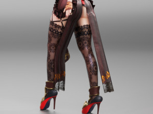 Anime Fantasy Sorceress Nienke Rigged 3D 모델