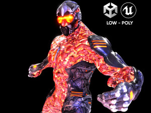 MechOrg Humanoid Cyborg Creature Rigged 3D Character 3D Models