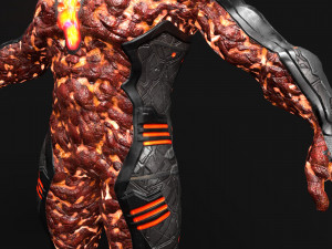 MechOrg Humanoid Cyborg Creature Rigged 3D Character 3D Model