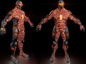 MechOrg Humanoid Cyborg Creature Rigged 3D Character 3D Model