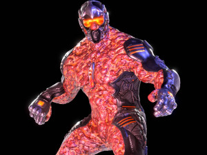 MechOrg Humanoid Cyborg Creature Rigged 3D Character 3D Model
