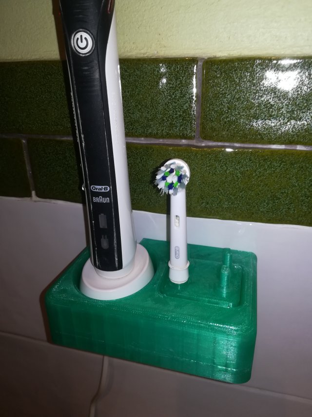 toothbrush and charger holder 3D Принт Модель .c4d .max .obj .3ds .fbx .stl .blend 