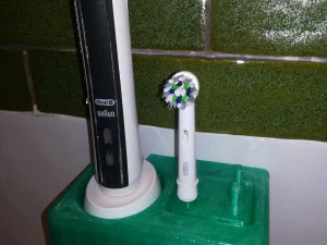 uchwyt na szczoteczkę do zęb&oacute;w i ładowarkę Model do druku 3D