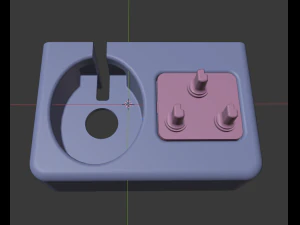 toothbrush and charger holder 3D Print Model