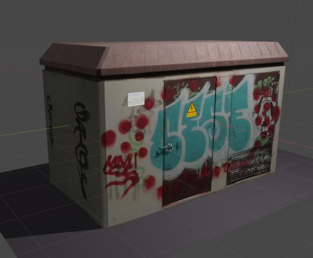 electric transformer box Modelo 3D .c4d .max .obj .3ds .fbx .stl .blend 