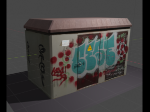 electric transformer box 3D 모델