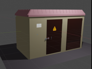 electric transformer box Modelo 3D