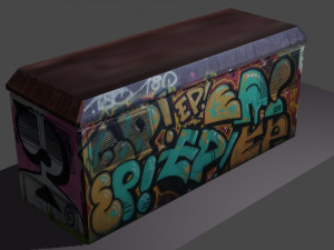 electric transformer box 2 3D 模型