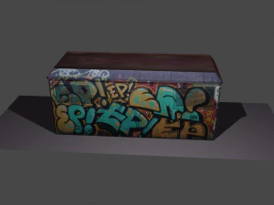 electric transformer box 2 3D Model