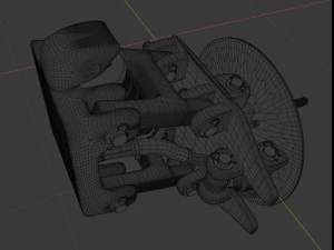 suspension for mars rover 3D Model