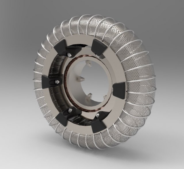 wheel and motor for mars rover 3D Model .c4d .max .obj .3ds .fbx .stl .blend 