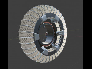wheel and motor for mars rover 3D Model