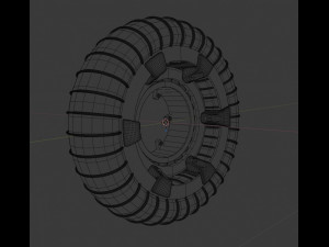wheel and motor for mars rover 3D Model
