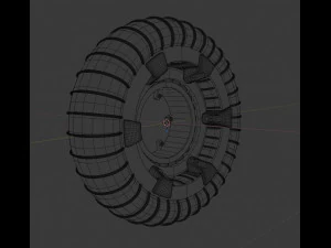 wheel and motor for mars rover 3D Model