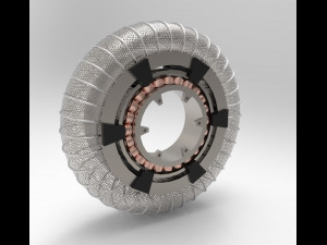 wheel and motor for mars rover 3D Model