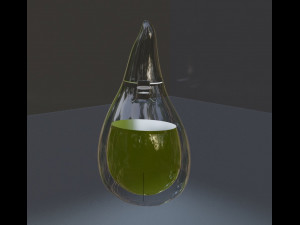 Drop perfume bottle 3D Model