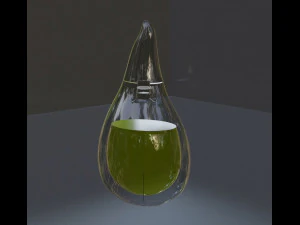 Drop perfume bottle 3D Model