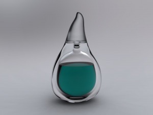 Drop perfume bottle 3D Model