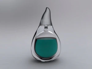 Drop perfume bottle 3D Model