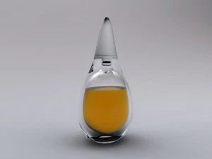 Drop perfume bottle 3D Model
