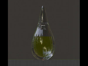 Drop perfume bottle 3D Model