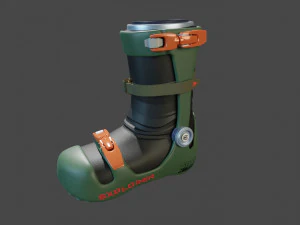 ज़ेमू जूते 3D मॉडल