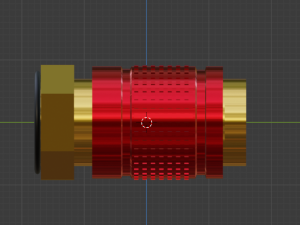 Gas connector Modello 3D