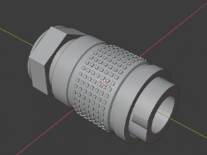 Gas connector Modello 3D