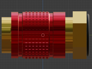 Gas connector Modello 3D