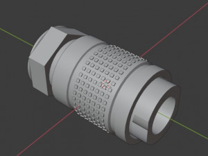 Gas connector Modello 3D