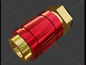 Gas connector Modello 3D